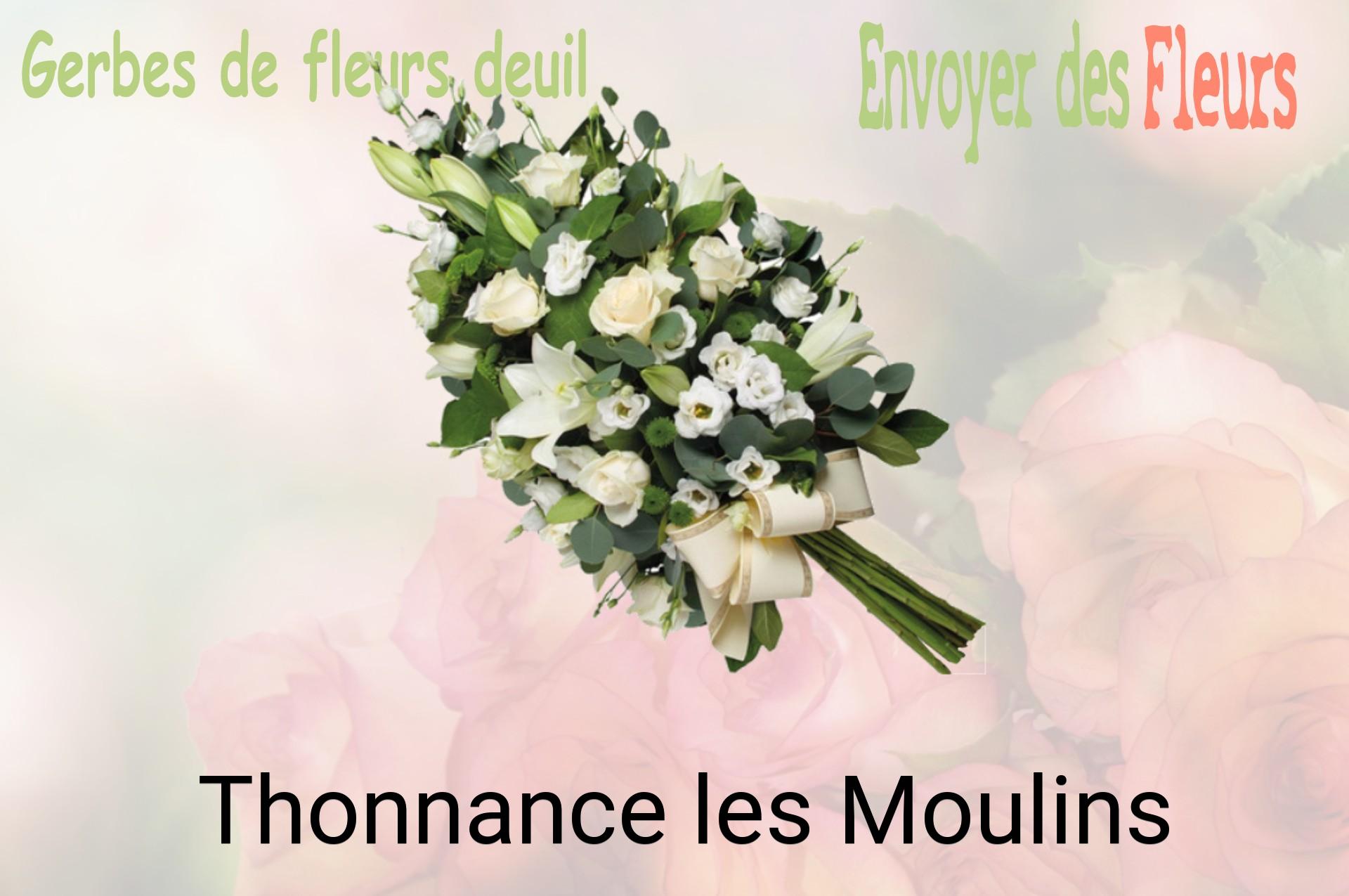 Gerbe de fleurs de deuil livrée à Thonnance-les-Moulins